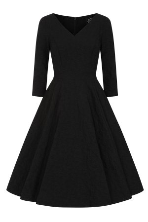 Piper Black Floral Swing Dress
